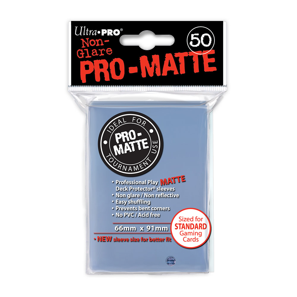 Ultra Pro 50 Pro-Matte Standard Deck Protectors (Clear)