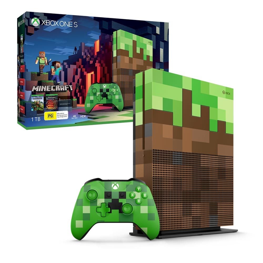 Xbox One S 1TB Minecraft Limited Edition Console