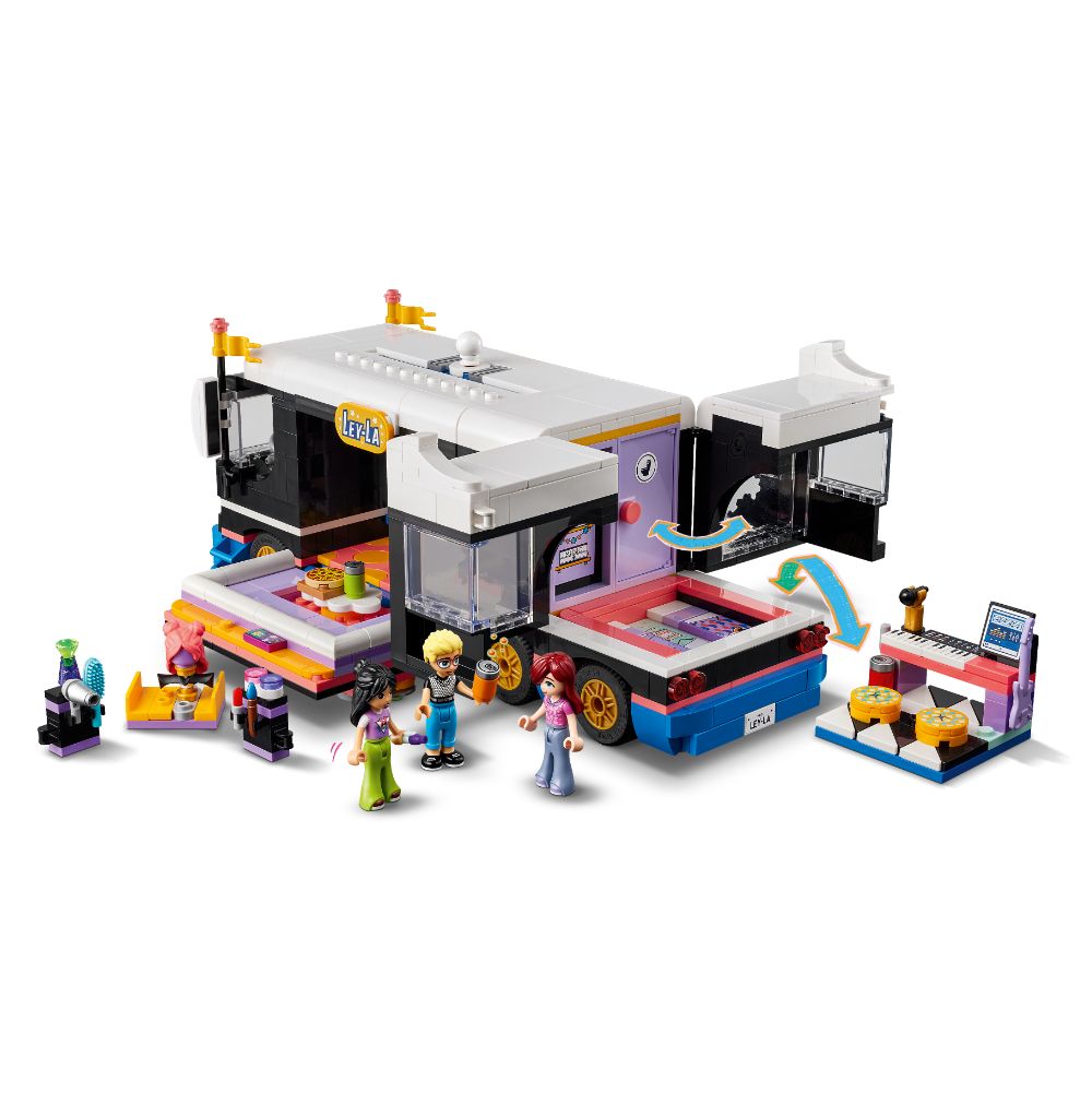 Lego friends bus pop star top