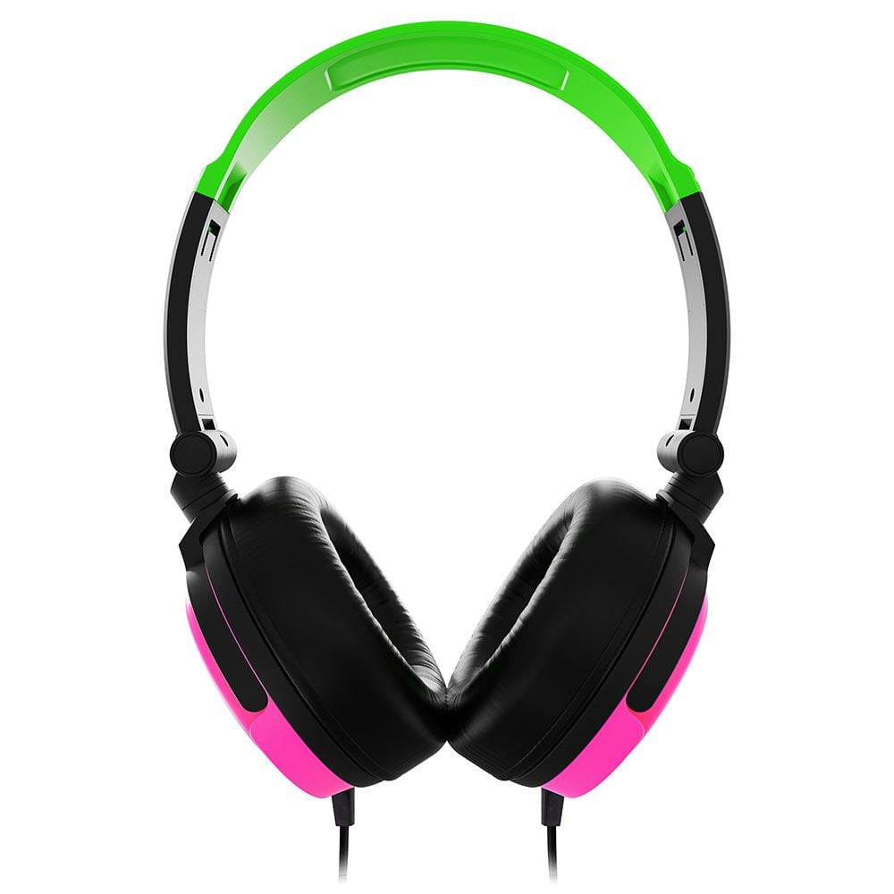 4Gamers C6 50 Universal Wired Gaming Headset Green Pink