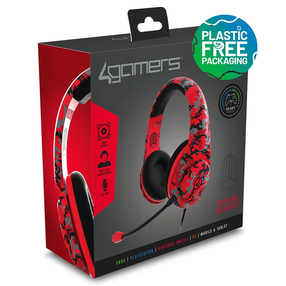 Ps4 on sale headset red