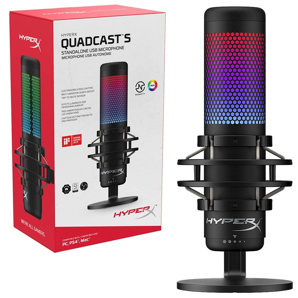 QuadCast S – USB Condenser Gaming Microphone