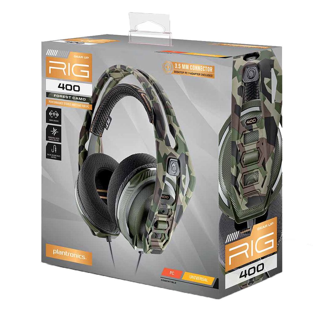 Plantronics RIG 400 Forest Camo Wired Gaming Headset