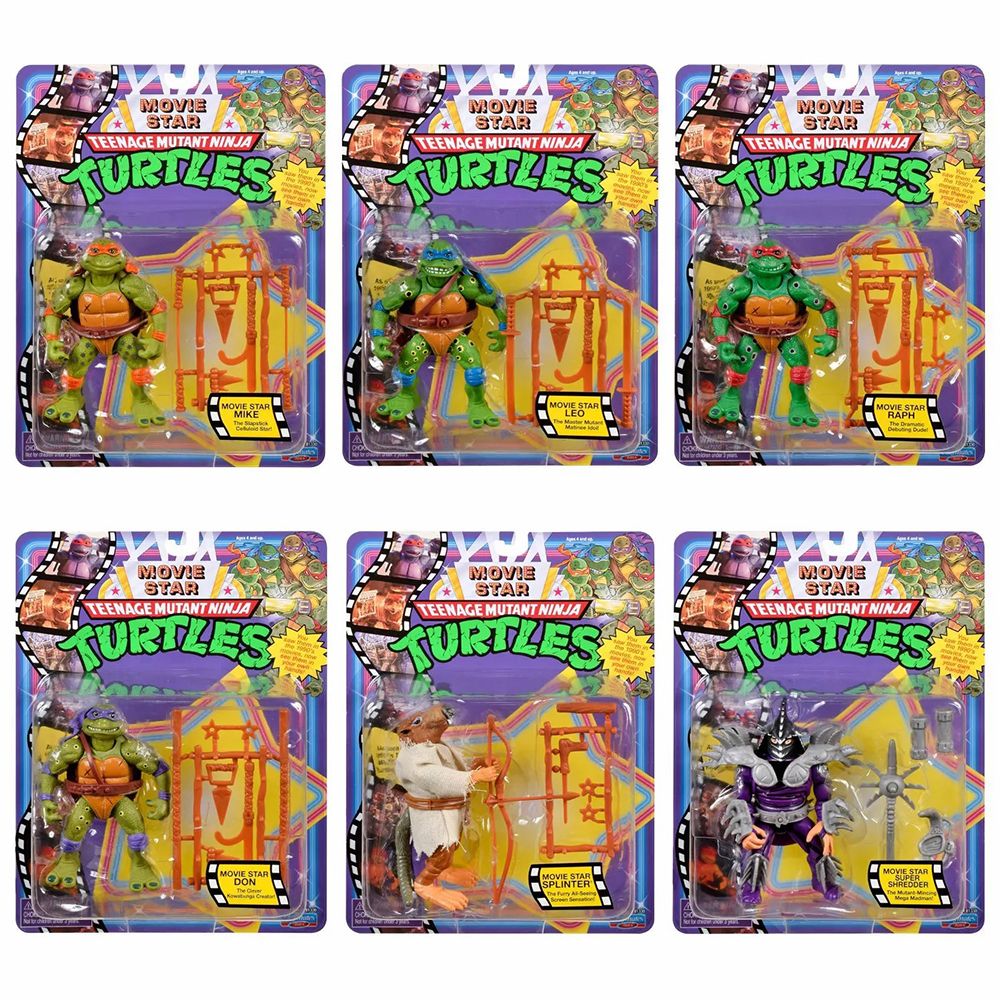 Teenage Mutant Ninja Turtles Movie Star Action Figure 6 Pack