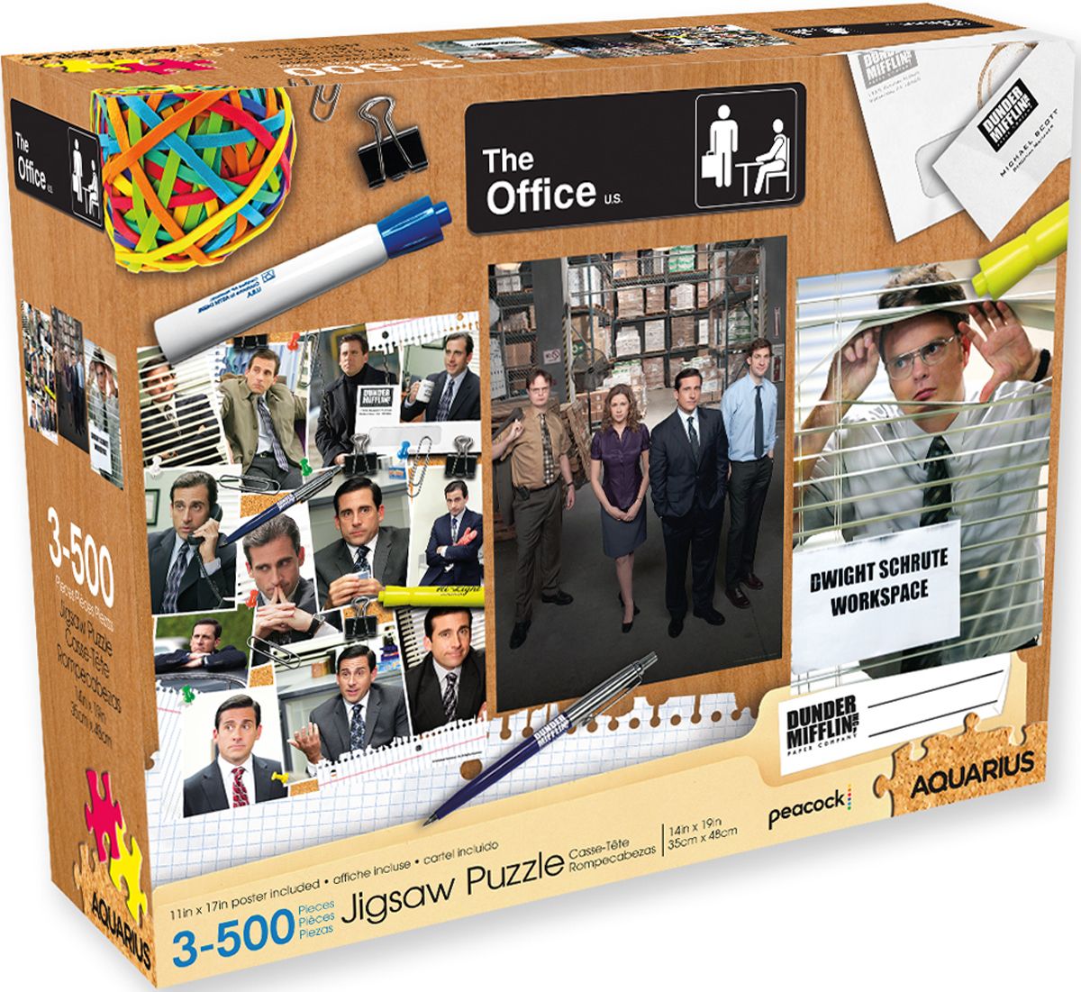Aquarius The Office Set of 3 500 Piece Jigsaw Puzzle