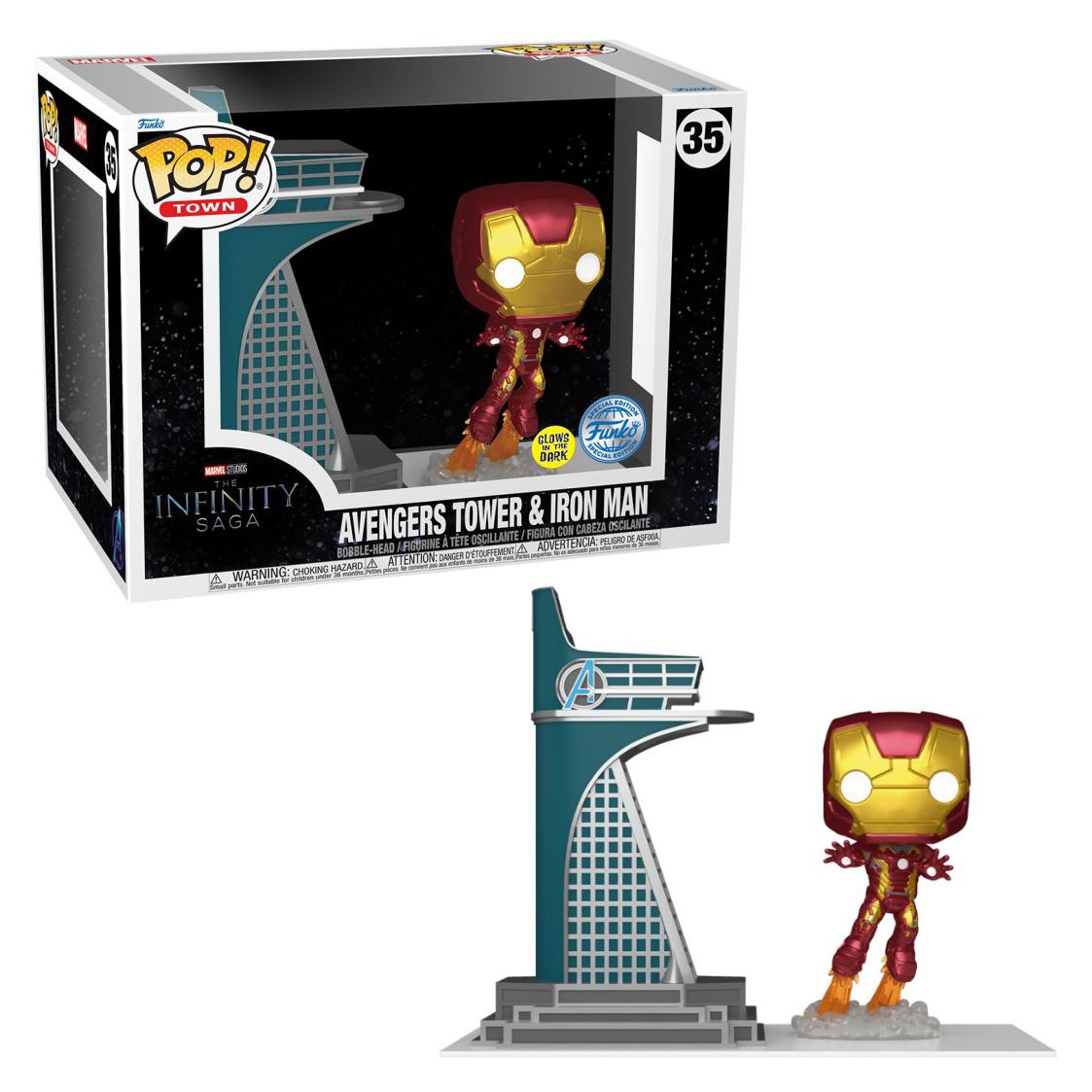 Iron man light store up funko pop