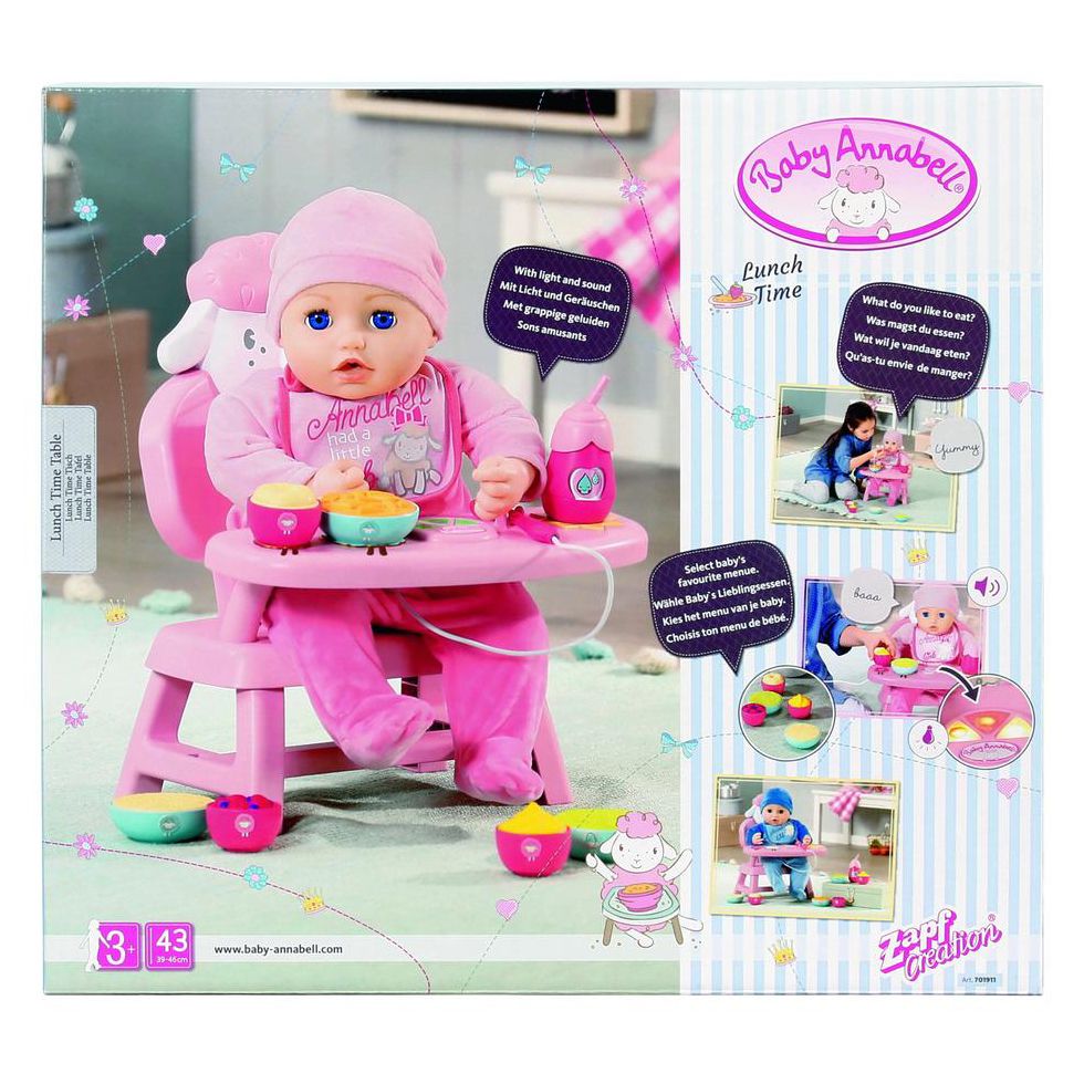 Baby Annabell Lunch Time Table