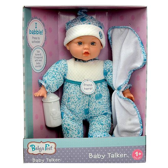 Baby's first talking doll hot sale