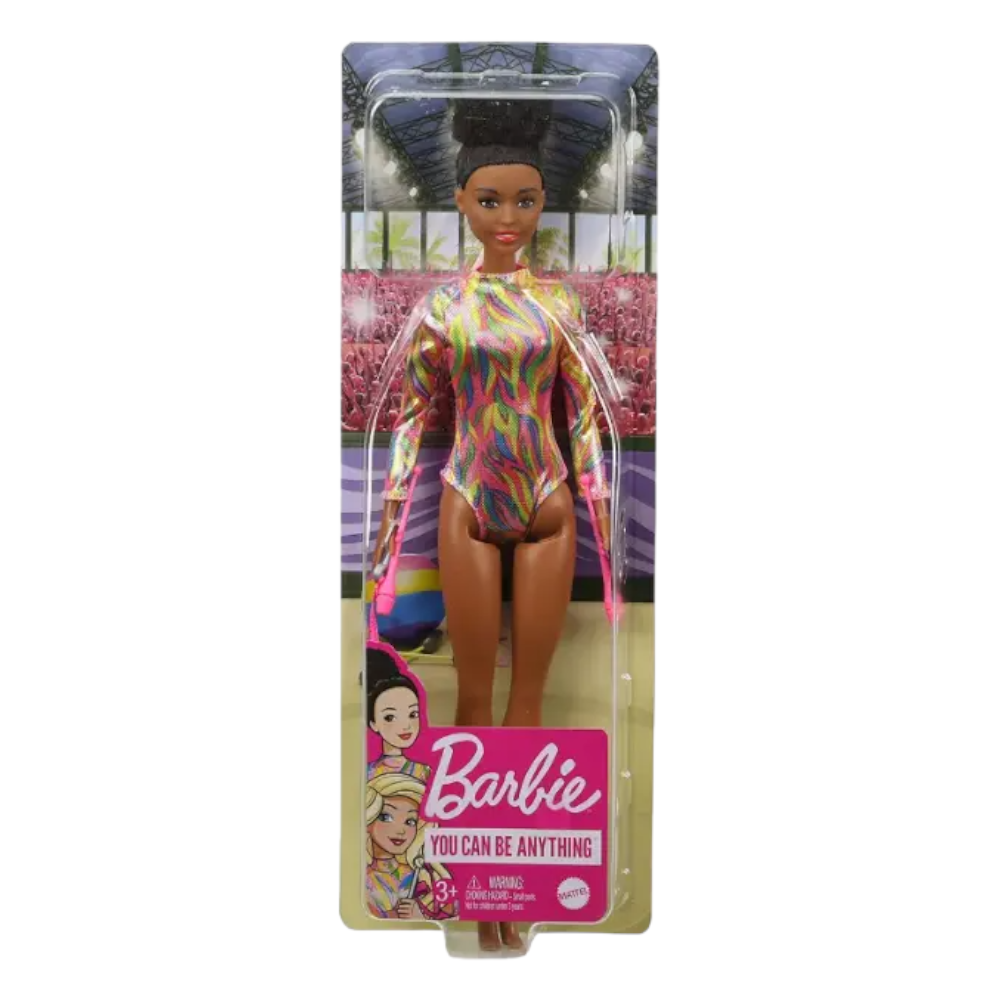 Barbie Gymnastics Playset and Doll with Brunette Hair