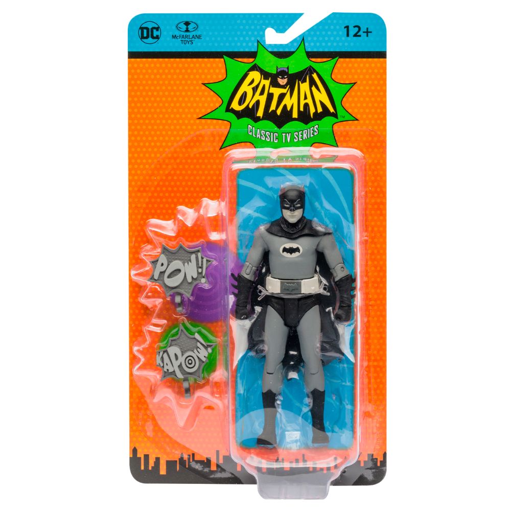 McFarlane DC Retro Batman Classic TV Series 1966 Batman Black White TV Variant 6 Scale Action Figure
