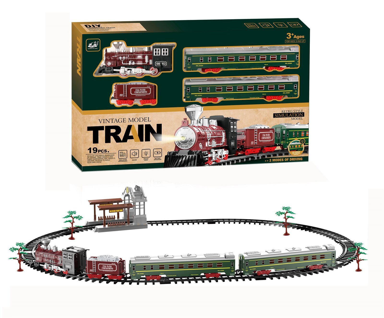 Retro train set 2025