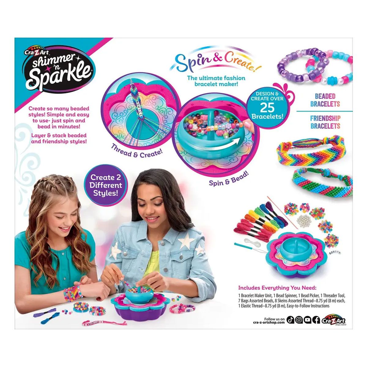 Cra-Z-Art Shimmer & Sparkle Ultimate Friendship Bracelet Maker 