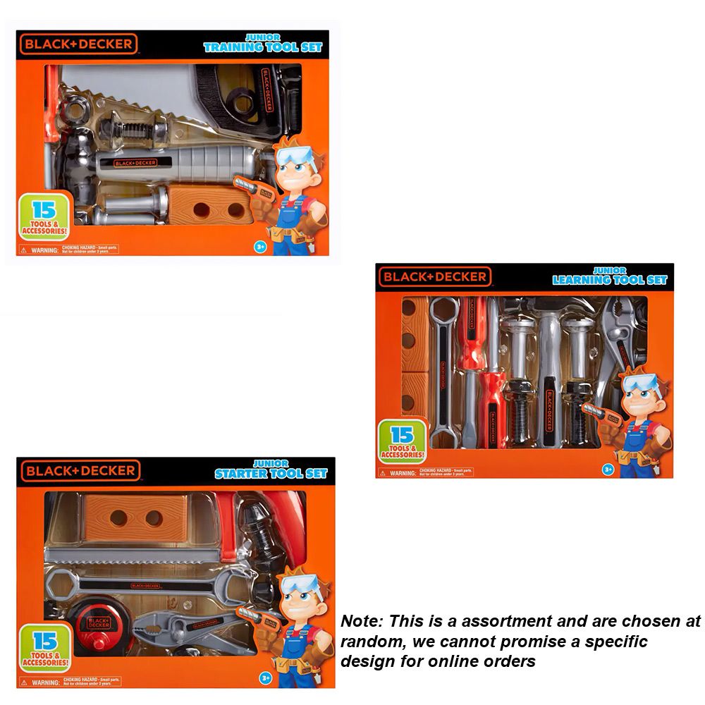 Black & Decker Junior Learning Tool Set 15 Tools & Accessories