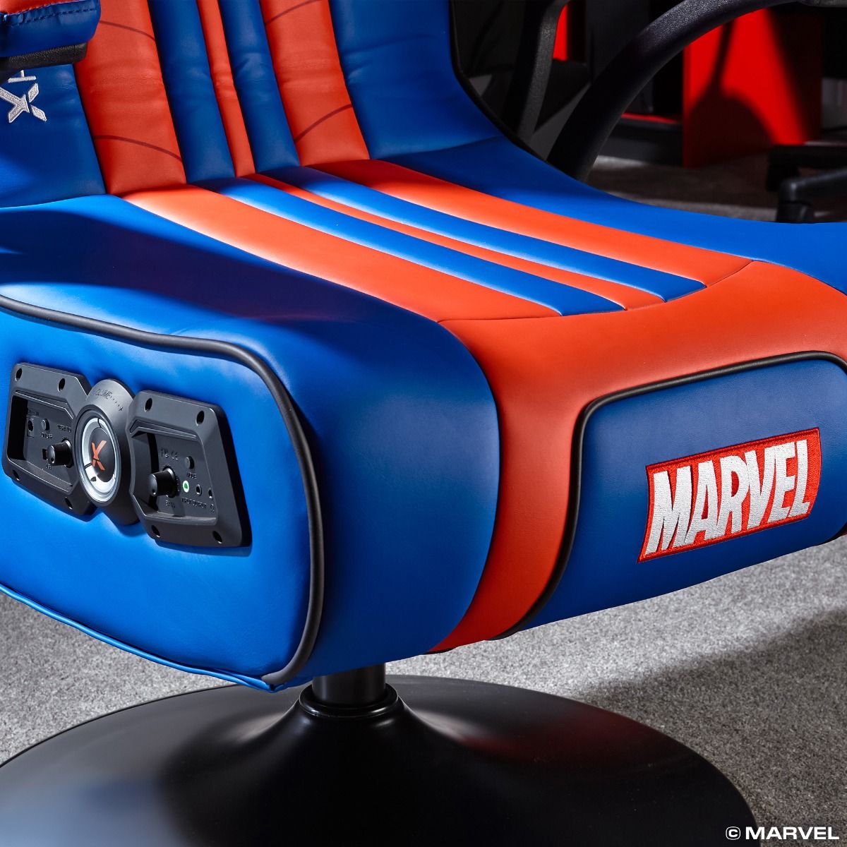 X Rocker Elite 2.1 Spider Man Pedestal Gaming Chair