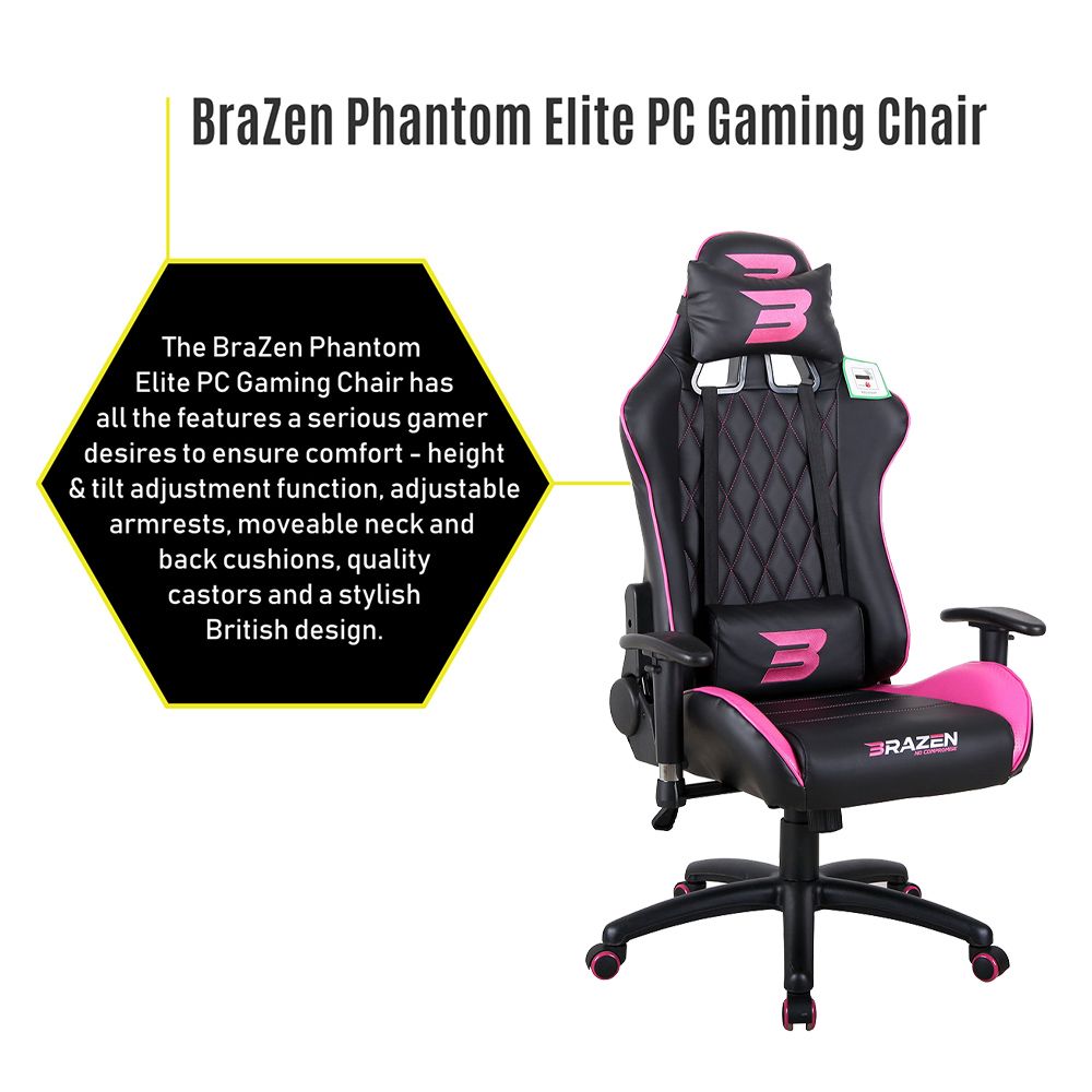 Brazen pink gaming chair shop