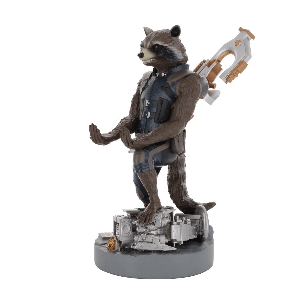 Figurine support pour manette et téléphone Exquisite Gaming - Les gardiens  de la Galaxie - Cable Guy - Rocket Raccoon - Objets à collectionner Cinéma  et Séries
