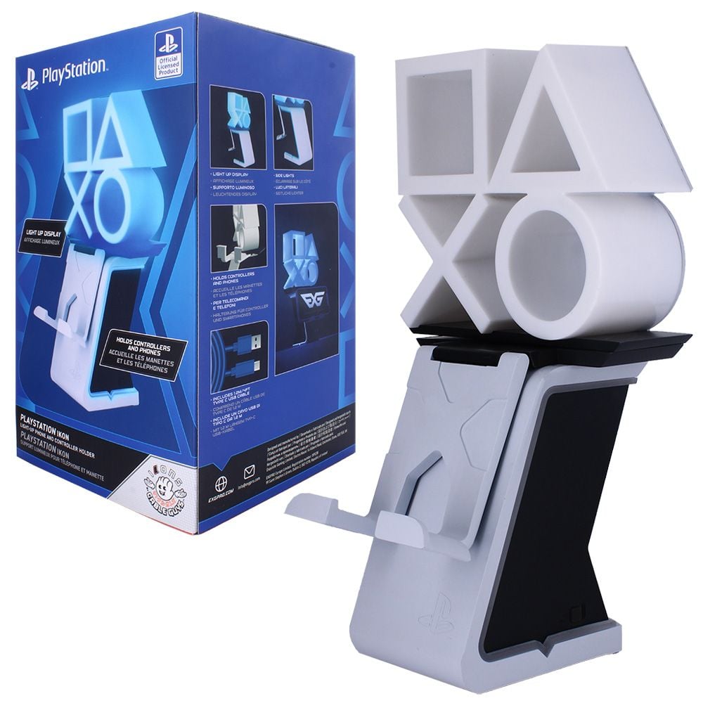 Cable Guys Playstation Logo Ikon Phone & Controller Holder | The Gamesmen