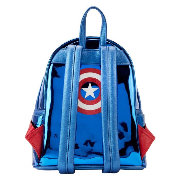 Loungefly Marvel Comics Captain America Costume Faux Leather Mini