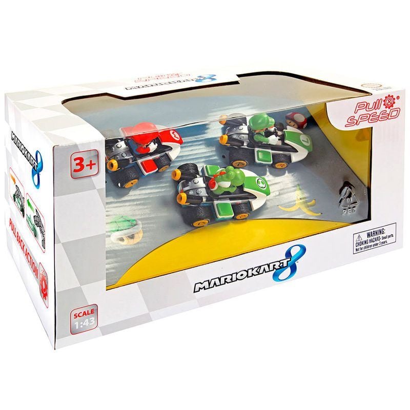Carrera Pull Speed Mario Kart Triple Pack Mario Luigi Yoshi