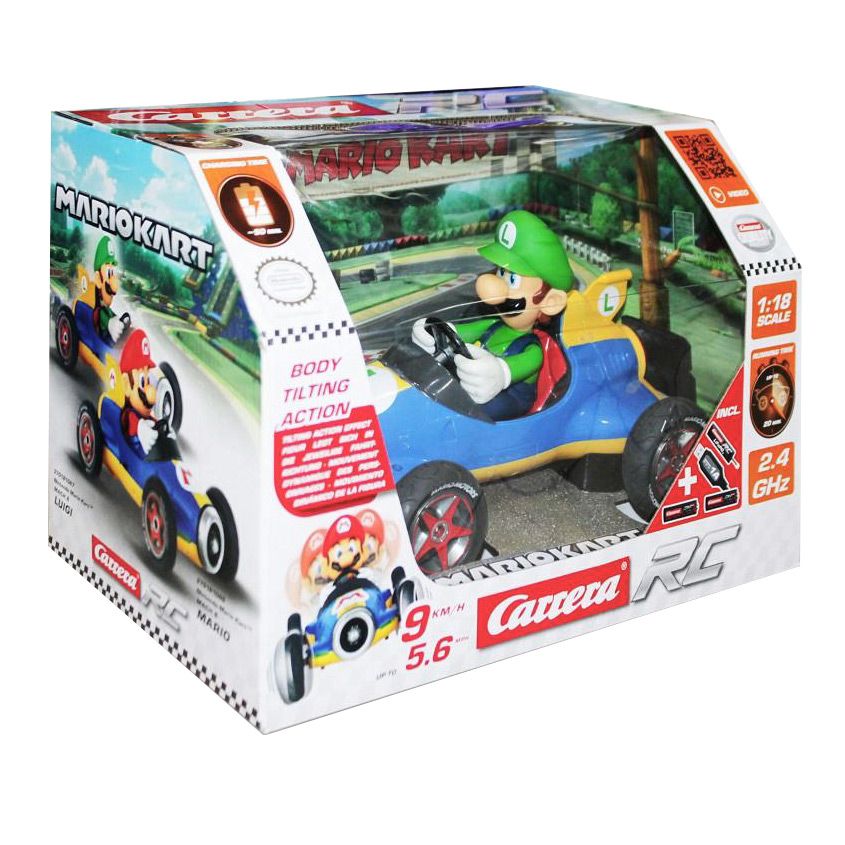 Carrera RC Mario Kart, Luigi Mach 8 1:18 Scale  Ghz RC Car | The Gamesmen