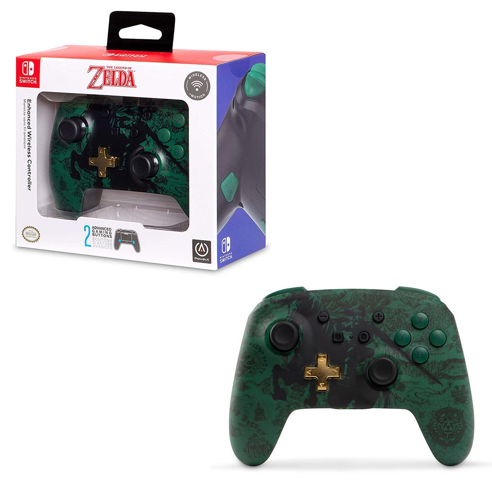 Powera enhanced wireless controller for nintendo switch link silhouette hotsell