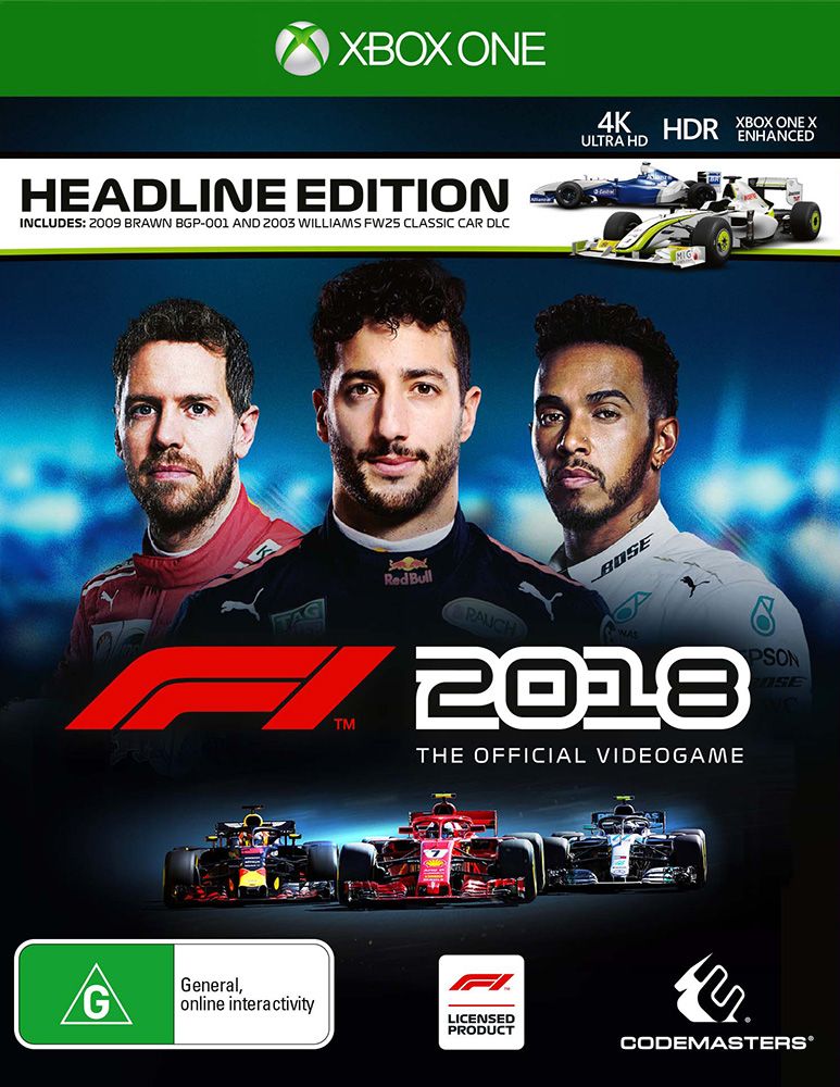 Formula 1 deals 2018 xbox one
