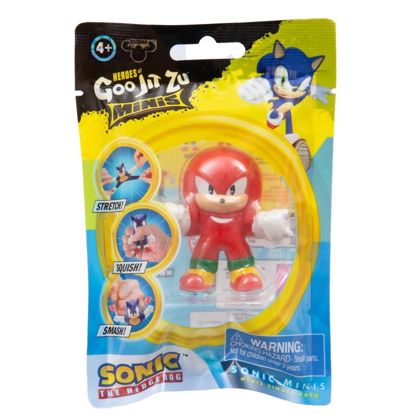 Gold Sonic the Hedgehog Heroes of Goo Jit Zu with Goo Filling Figure 4 