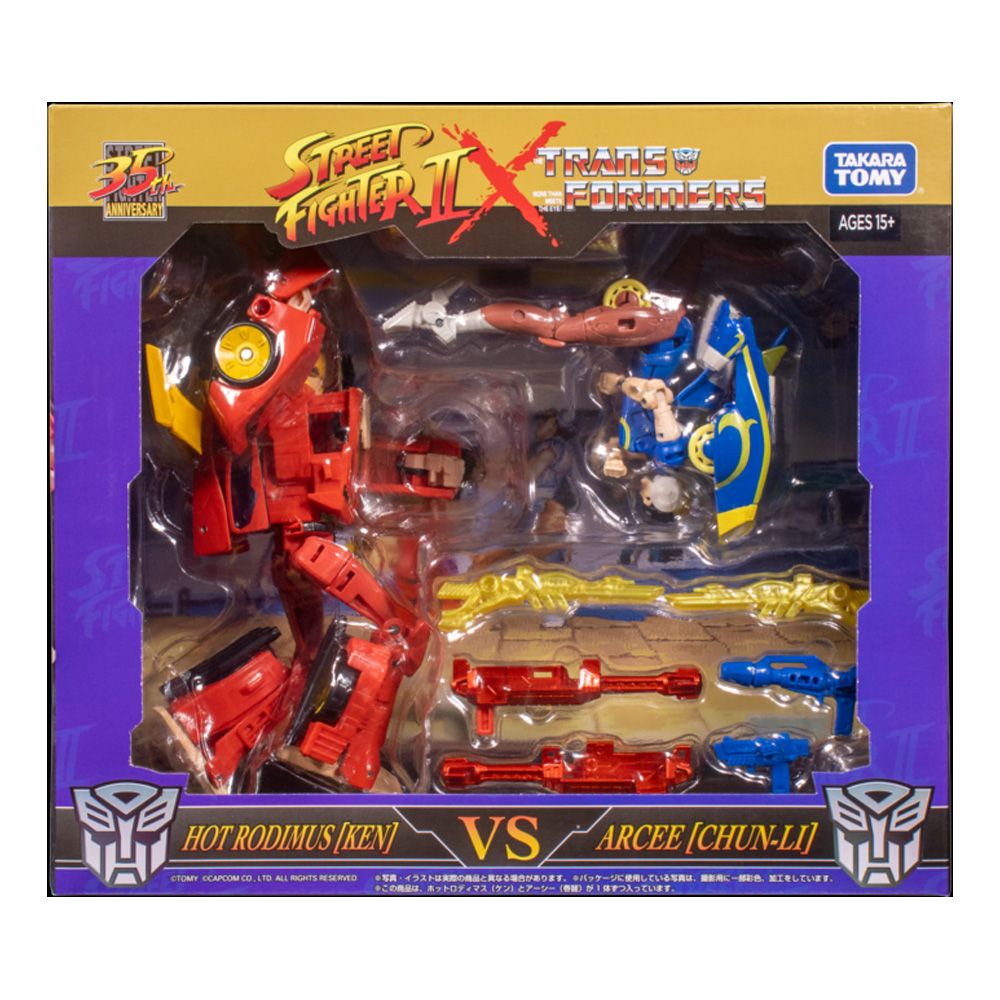 Takara STREET FIGHTER II x TRANSFORMERS KEN vs CHUN-LI