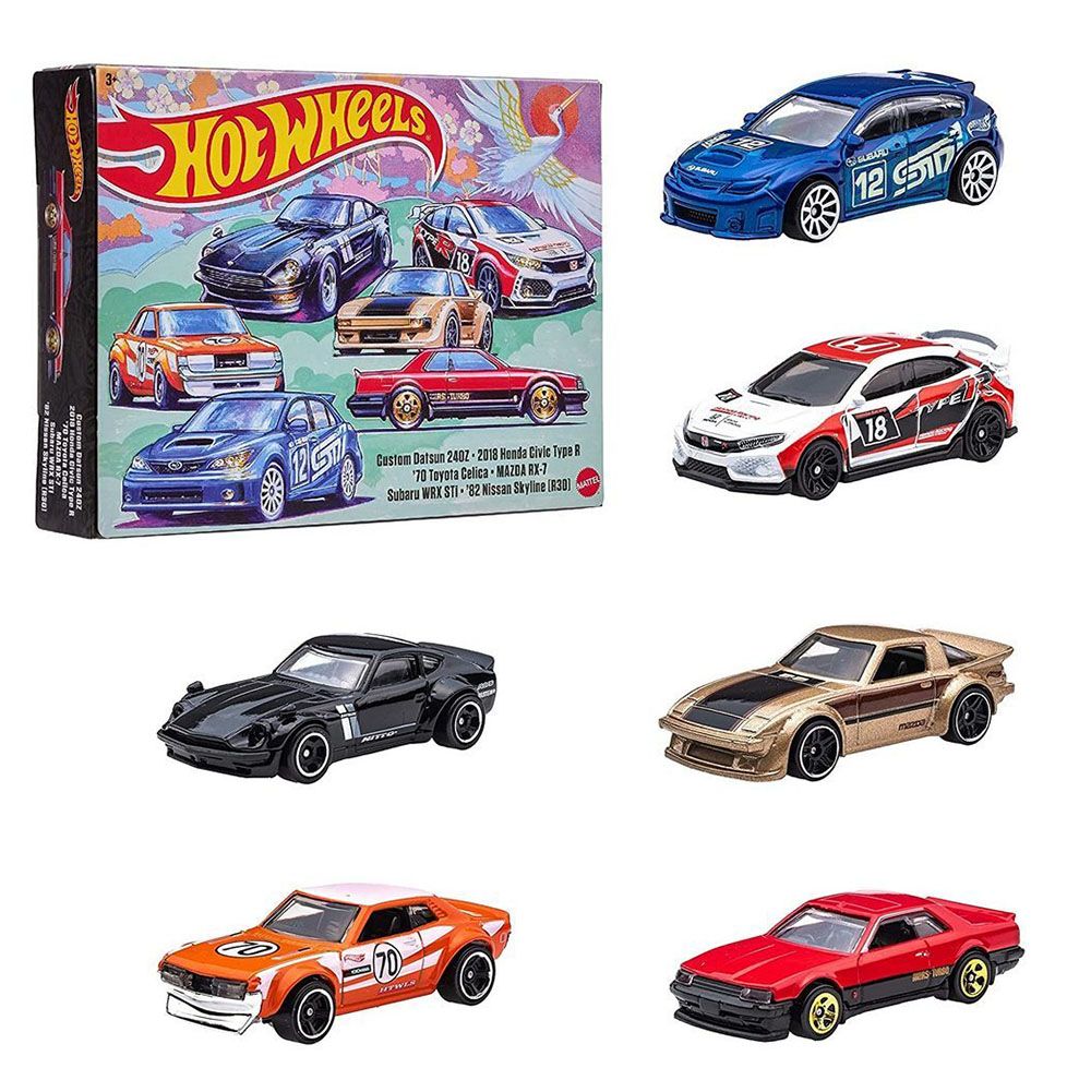 Hot Wheels Japanese Themed 1 64 6 Pack