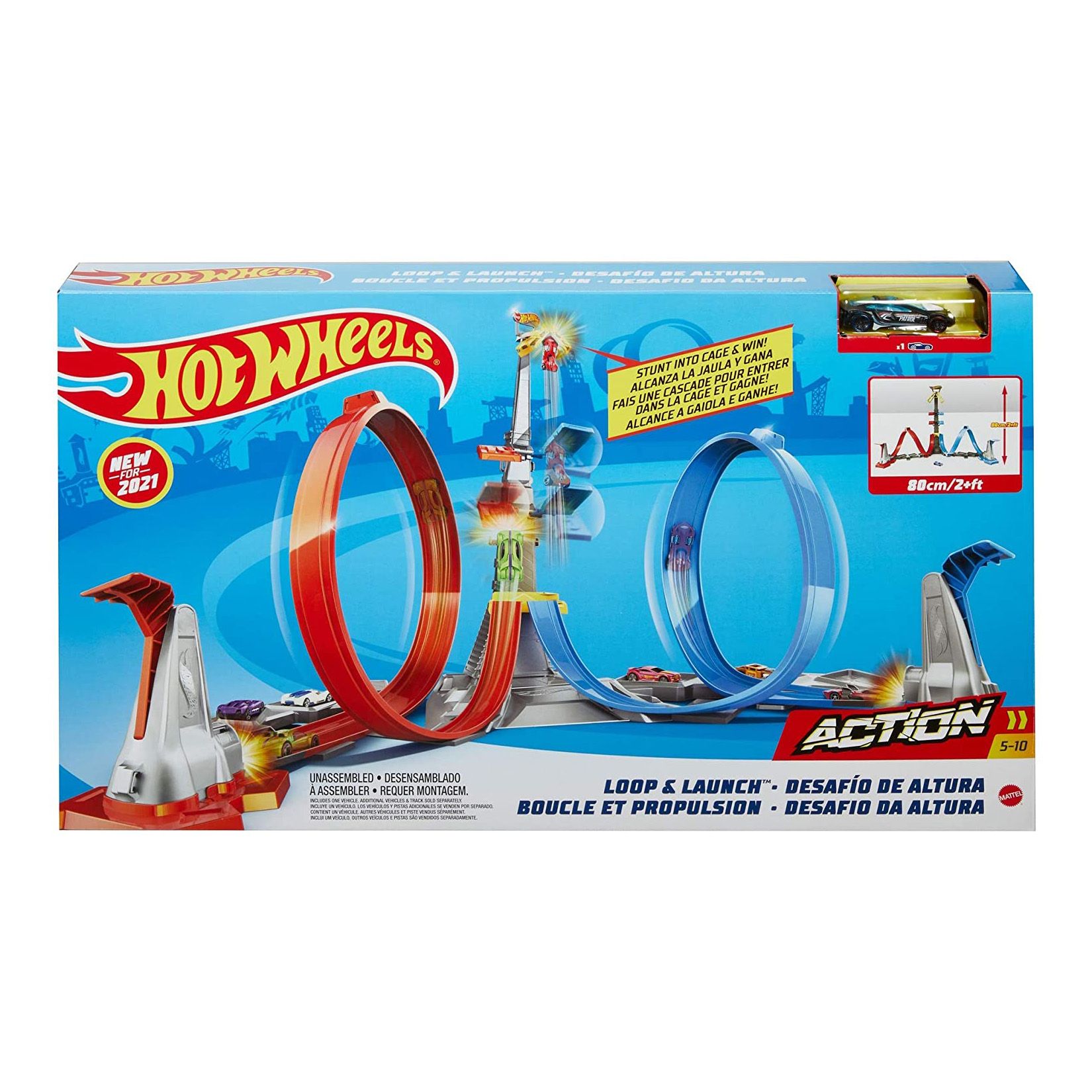 Hot Wheels Loop and Launch Track Playset