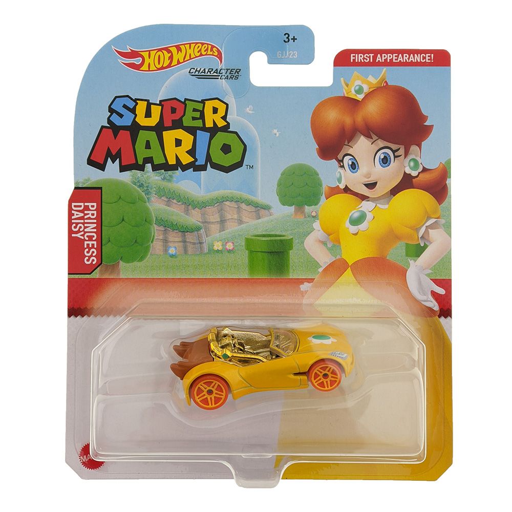 Hot Wheels Super Mario Character Cars Princess Daisy | The Gamesmen