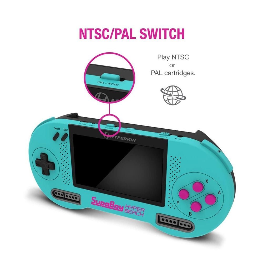 Hyperkin SupaBoy Portable Pocket Console for SNES Blue