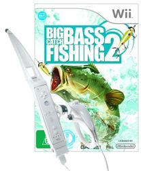 Wii Hooked Real Motion Fishing Controller