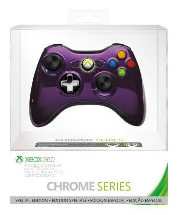 Xbox 360 Chrome Series Wireless Controller (Purple)