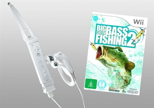 Big Catch Bass Fishing with Fishing Rod Bundle (Wii)