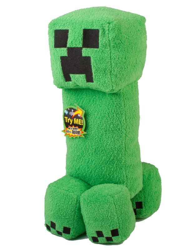 Minecraft Creeper Plush Toy with Sound | The Gamesmen