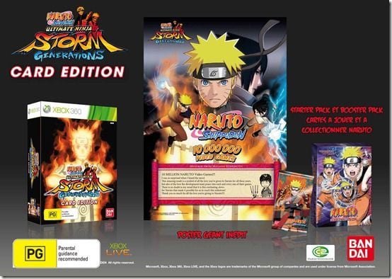 kultur Træts webspindel Elemental Naruto Shippuden: Ultimate Ninja Storm Generations Card Edition (Xbox 360)  | The Gamesmen