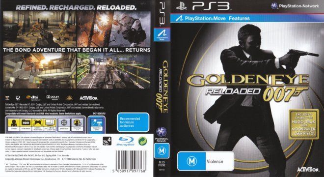 ps3 GOLDENEYE 007 RELOADED Game (Works On US Consoles) REGION FREE