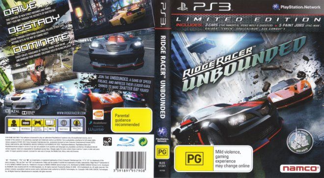 Jogo Ridge Racer Unbounded - Ps3