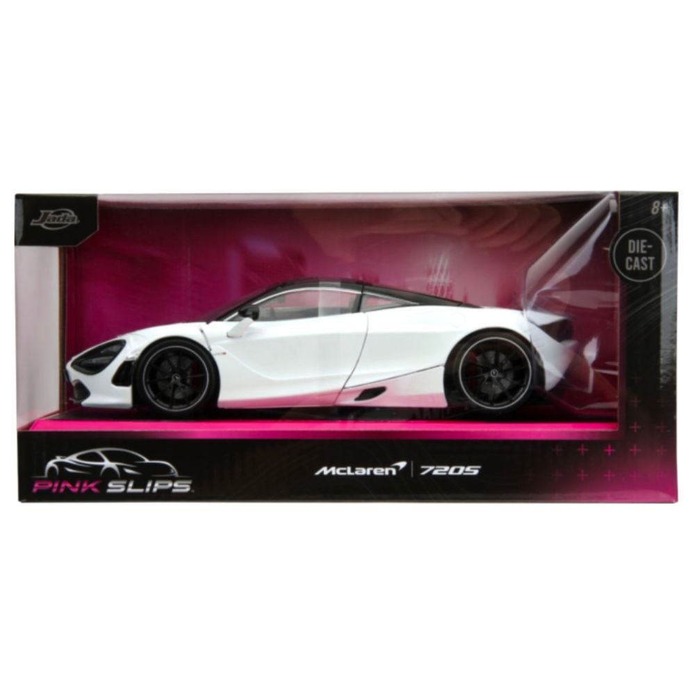 Jada Toys Pink Slips White McLaren 720S 1:24 Scale Diecast Vehicle