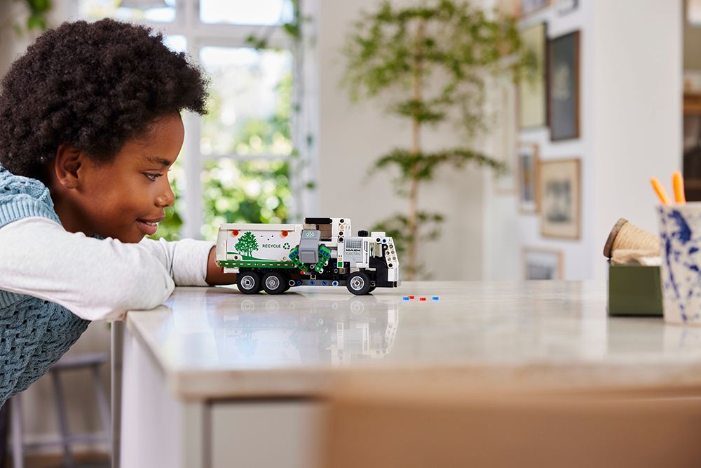 Trash truck lego set top