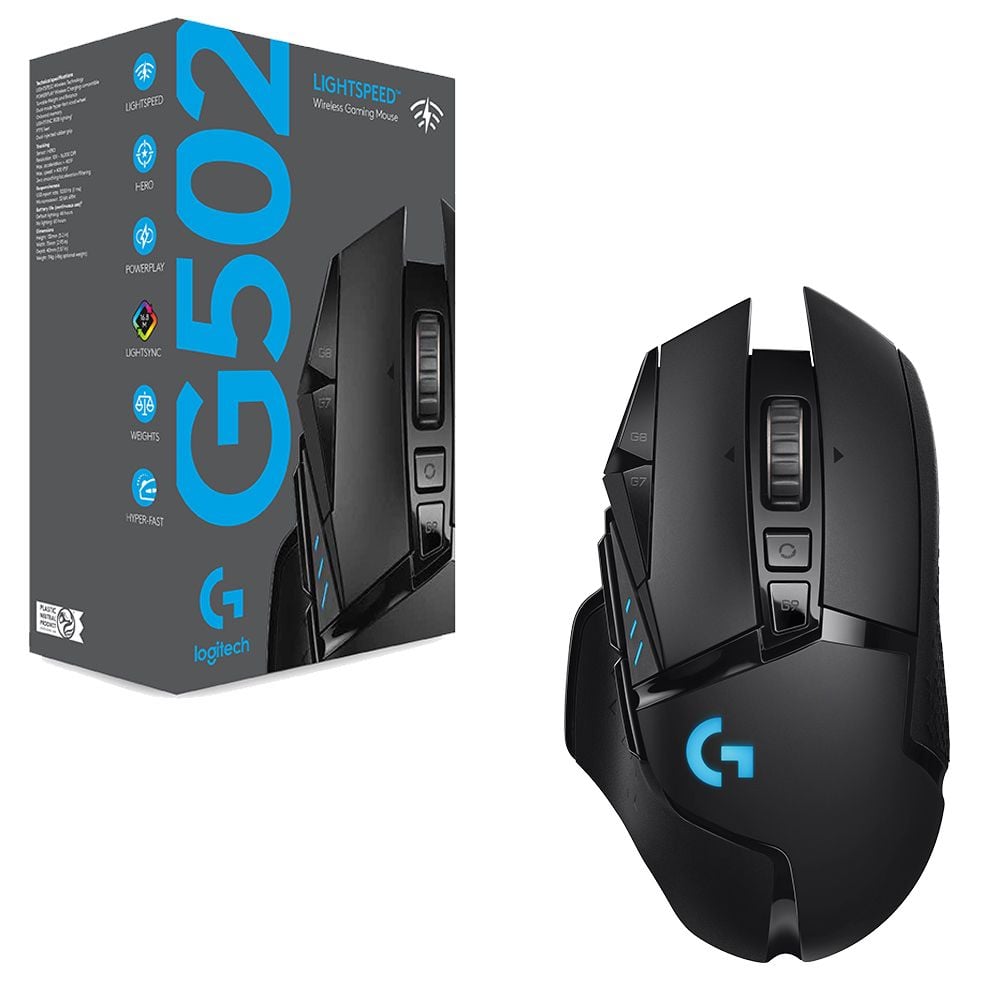Logitech G502 LIGHTSPEED Wireless Gaming Mouse - Black