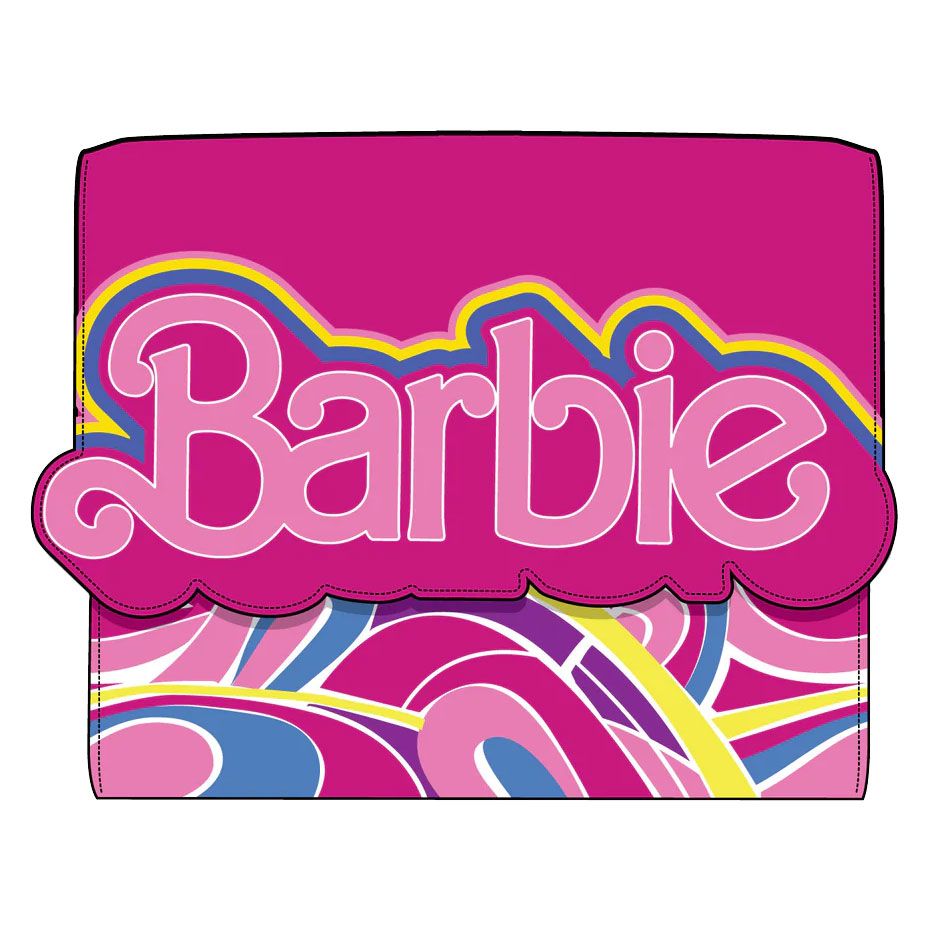 Loungefly Barbie Totally Hair 30th Anniversary Faux Leather Flap Wallet  Purse