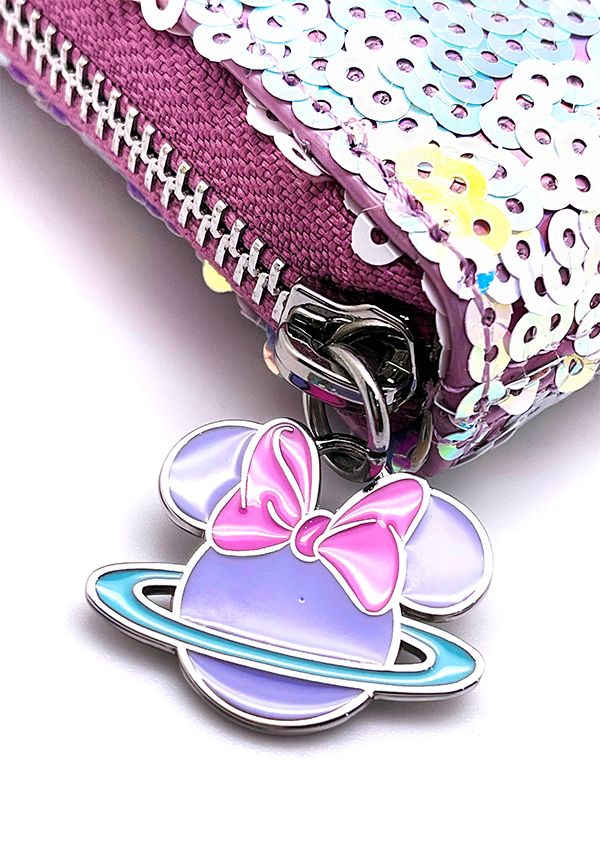 Loungefly Disney Minnie Mouse Planet Minnie Iridescent Sequin 4