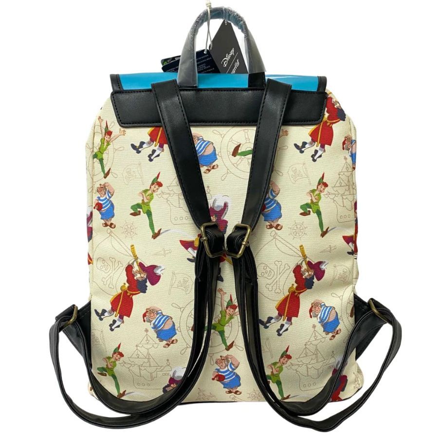 Loungefly Peter Pan Captain Hook Skull 14 Faux Leather Backpack