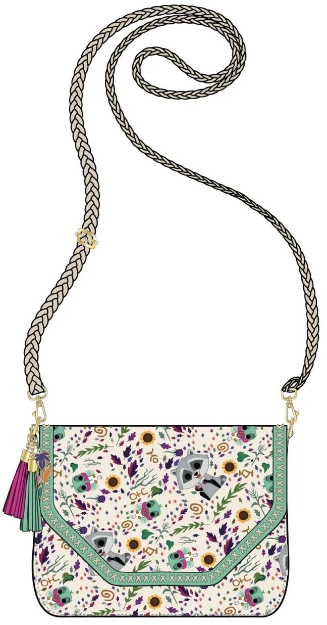 Loungefly Pocahontas Meeko Flit Earth Day Crossbody Handbag