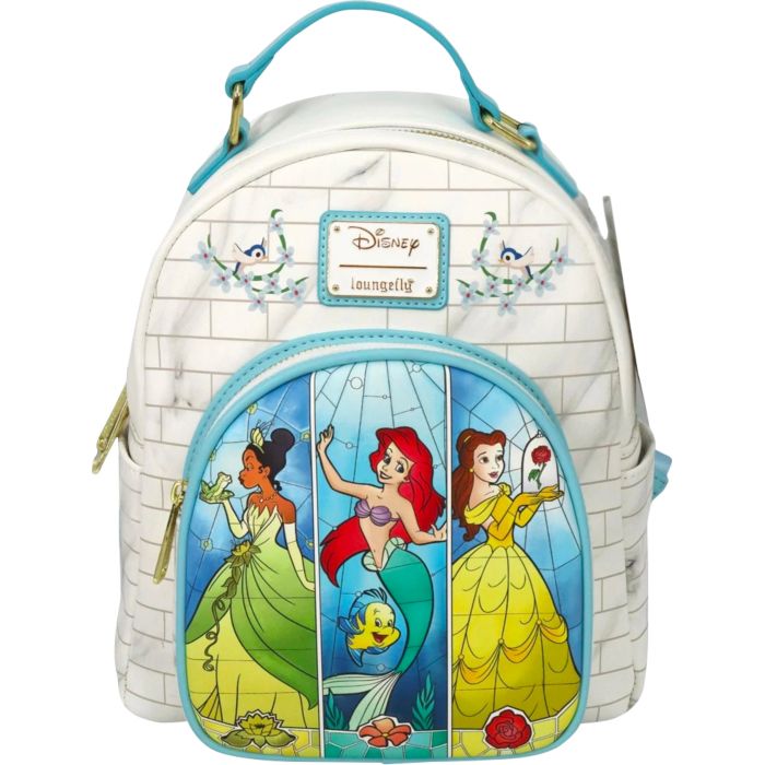 Loungefly x ariel floral print faux leather mini backpack shop