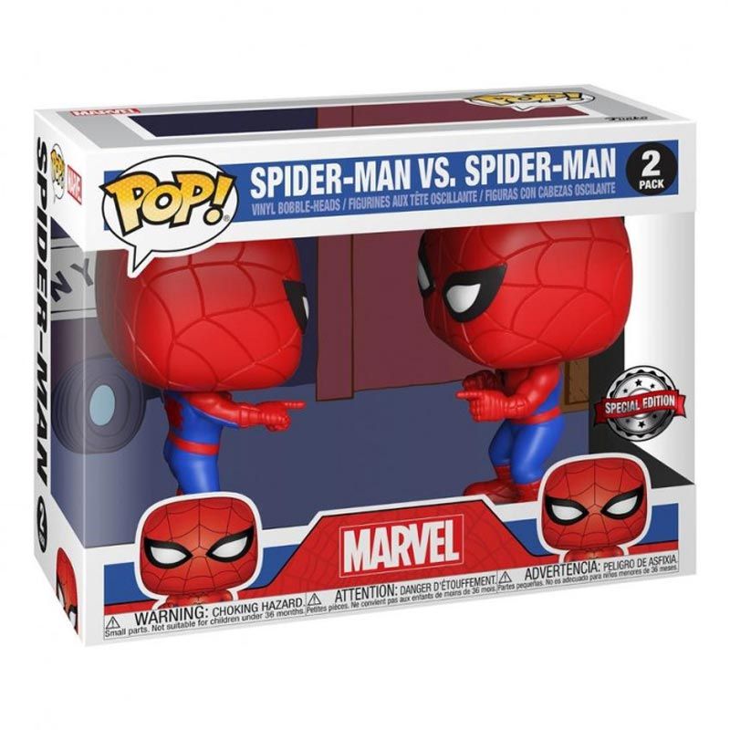 Marvel Spiderman Vs Spiderman Bobble-Head 2 Pack Funko Pop! Vinyl | The  Gamesmen