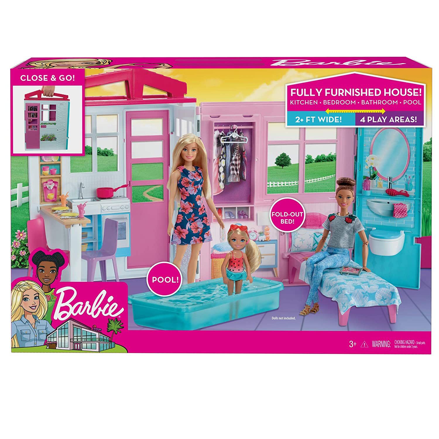 Portable barbie house 2025