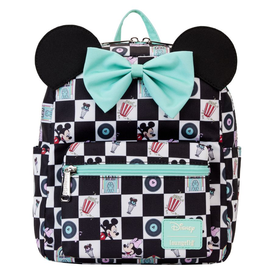 Loungefly denim mickey backpack top